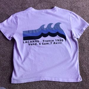 Brandy Melville white graphic short sleeve top